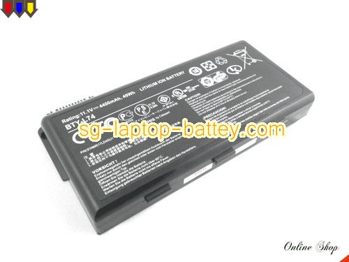 Genuine MSI CX620-008XEU Battery For laptop 4400mAh, 49Wh , 11.1V, Black , Li-ion