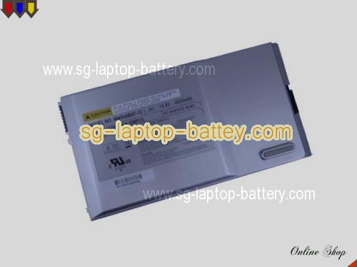 CLEVO MobiNote M400S Replacement Battery 6600mAh 14.8V Silver Li-ion