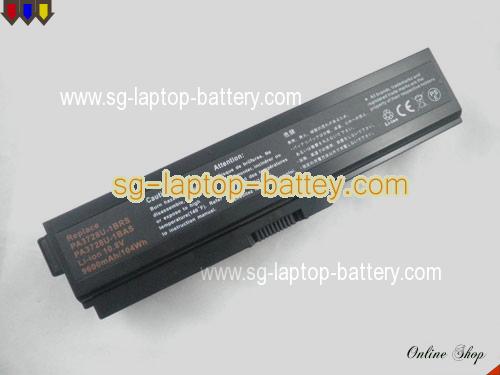 TOSHIBA SATELLITE A660 Replacement Battery 8800mAh 10.8V Black Li-ion