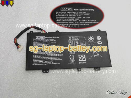 HP SG03061XL-PR Battery 3450mAh 11.55V Black Li-ion