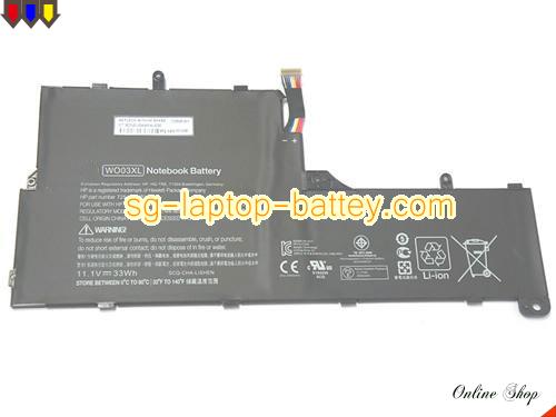 Genuine HP SPLIT 13-M002TU Battery For laptop 33Wh, 11.1V, Black , Li-ion