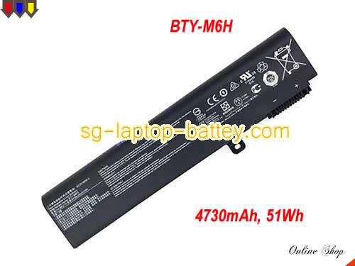 Genuine MSI GE62-6QF81FD Battery For laptop 4730mAh, 51Wh , 10.86V, Black , Li-ion