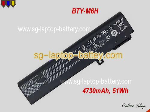 Genuine MSI GL62MVR 7RFX-1046XES Battery For laptop 4730mAh, 51Wh , 10.86V, Black , Li-ion