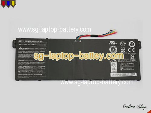 Genuine PACKARD BELL EasyNote TG81-BA Battery For laptop 3490mAh, 50Wh , 15.2V, Black , Li-Polymer