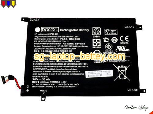 Genuine HP Pavilion X2 10-N124DX Battery For laptop 8390mAh, 33Wh , 3.8V, Black , Li-ion