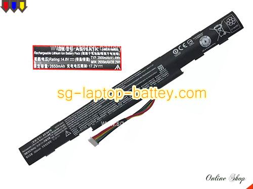 Genuine ACER Aspire K50-20-528R Battery For laptop 2800mAh, 41.4Wh , 14.8V, Black , Li-ion