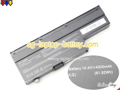 Genuine MEDION MD-97460 Battery For laptop 4300mAh, 14.4V, Black , Li-ion