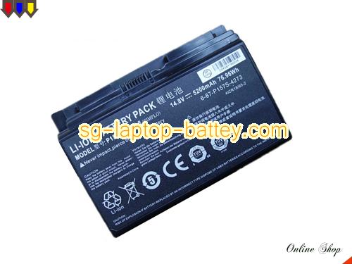 Genuine TERRANS FORCE X611-880M-48SH1 Battery For laptop 5200mAh, 76.96Wh , 14.8V, Black , Li-ion