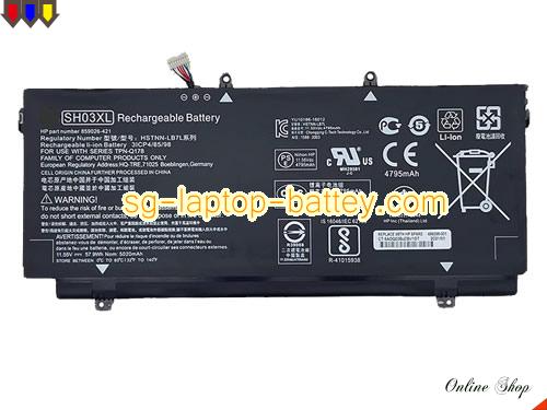 Genuine HP Spectre X360 13-AC000NB Battery For laptop 5020mAh, 57.9Wh , 11.55V, Black , Li-Polymer