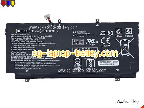 Genuine HP Spectre X360 13-W000NN Battery For laptop 5020mAh, 57.9Wh , 11.55V, Black , Li-Polymer