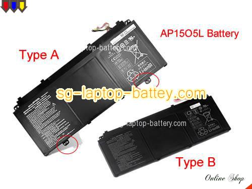 Genuine ACER SWIFT 5 SF514-51-76Q0 Battery For laptop 4670mAh, 53.9Wh , 11.55V, Black , Li-ion