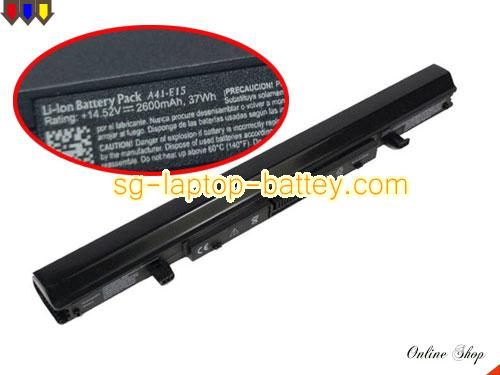 Genuine MEDION Akoya E6435 Battery For laptop 2600mAh, 37Wh , 14.52V, Black , Li-ion