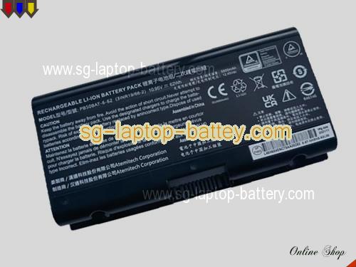 Genuine CLEVO PB70EF-G Battery For laptop 5500mAh, 62Wh , 10.95V, Black , Li-ion