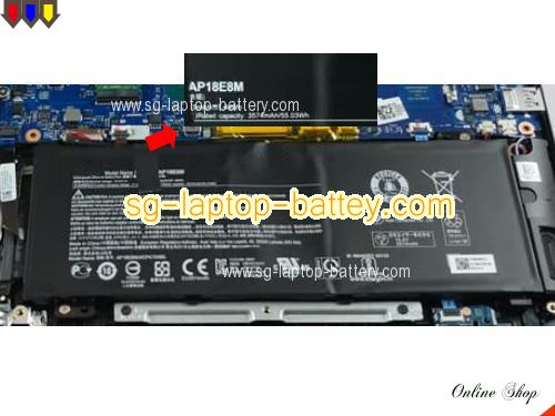 Genuine ACER Nitro 5 AN515-43-R3TY Battery For laptop 3574mAh, 55.03Wh , 15.4V, Black , Li-Polymer