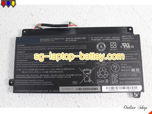 Genuine TOSHIBA P55W-5204 Battery For laptop 3860mAh, 45Wh , 10.8V, Black , Li-ion