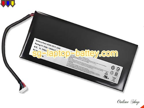 HASEE X300S Replacement Battery 3440mAh, 38.184Wh  11.1V Black Li-Polymer