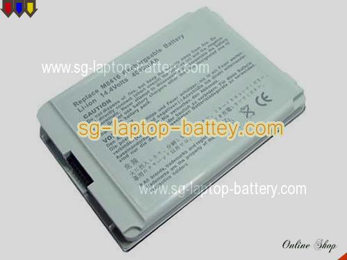 APPLE iBook G4 14-inch Series Replacement Battery 4400mAh 14.4V Gray Li-ion