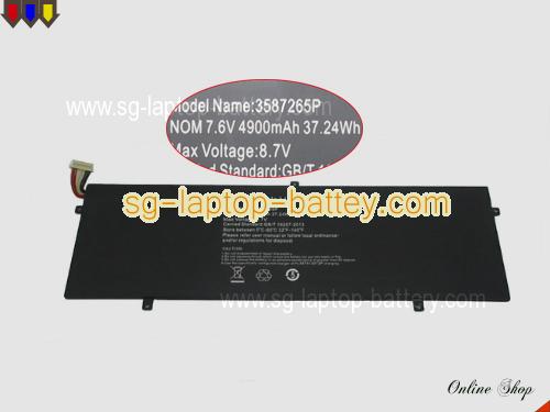 JUMPER EZbook 3 Pro 13.3 V4 Replacement Battery 4900mAh, 37.24Wh  7.6V Black Li-Polymer