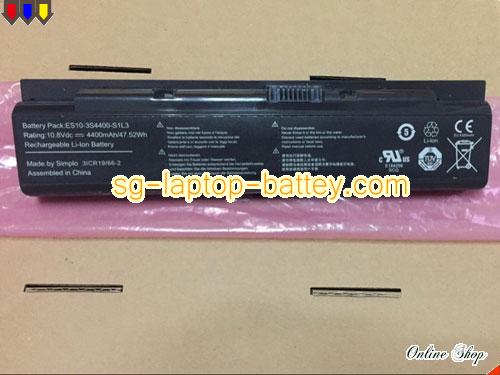 HASEE E10-3S400-S1L3 Battery 4400mAh 10.8V Black Li-ion