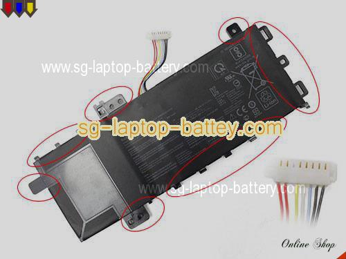 Genuine ASUS X509JA-BQ039T Battery For laptop 4212mAh, 32Wh , 7.6V, Black , Li-ion