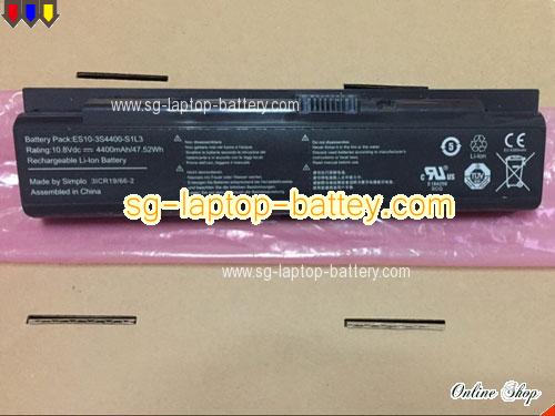 HASEE ES10-3S2200-B1B1 Battery 4400mAh 10.8V Black Li-ion