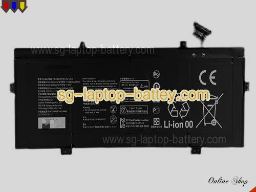 Genuine HUAWEI MateBook X Pro 2021 Battery For laptop 7330mAh, 56Wh , 7.64V, Black , Li-Polymer