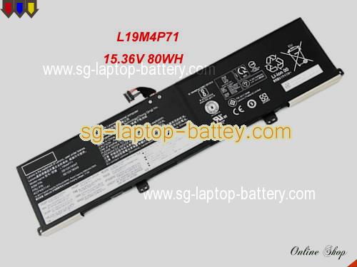 Genuine LENOVO ThinkPad P1 Gen 3-20TH001RMD Battery For laptop 5235mAh, 80Wh , 15.36V, Black , Li-Polymer