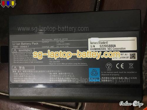 NEC 1210412F Battery 5000mAh, 52Wh  10.8V Black Li-ion