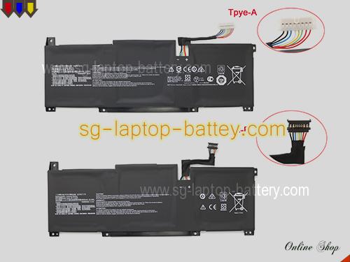 Genuine MSI Modern 15 A10RAS-288FR Battery For laptop 4600mAh, 52.4Wh , 11.4V, Black , Li-Polymer