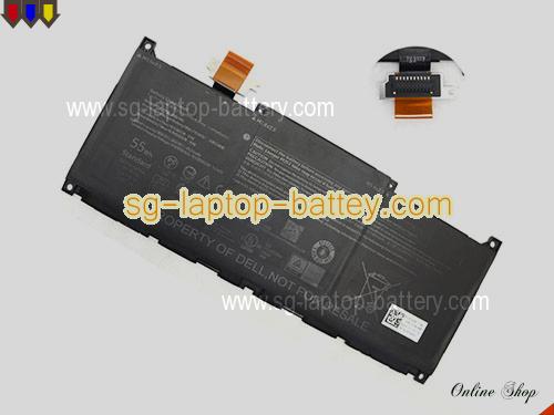 Genuine DELL XPS 13 Plus 9320 4K Battery For laptop 4762mAh, 55Wh , 11.55V, Black , Li-ion