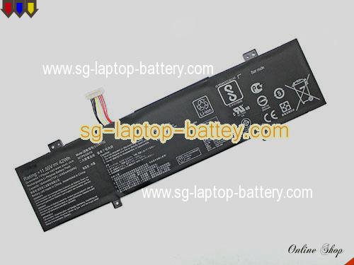 Genuine ASUS VivoBook Flip 14 TP470EA-EC051T Battery For laptop 3640mAh, 42Wh , 11.55V, Black , Li-Polymer