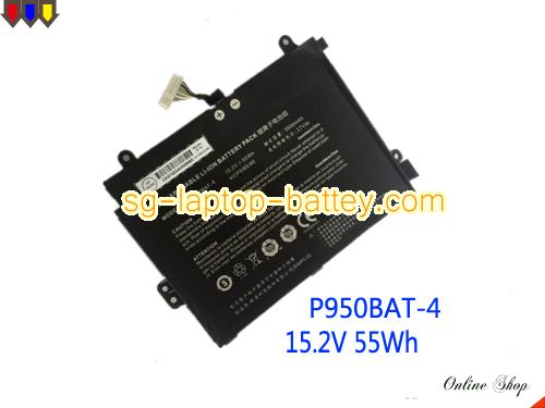 Genuine AFTERSHOCK P950ER Battery For laptop 3500mAh, 55Wh , 15.2V, Black , Li-ion