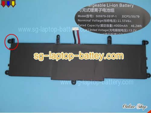 Genuine CHUWI Corebook X CWI529 Battery For laptop 4000mAh, 46.2Wh , 11.55V, Black , Li-ion