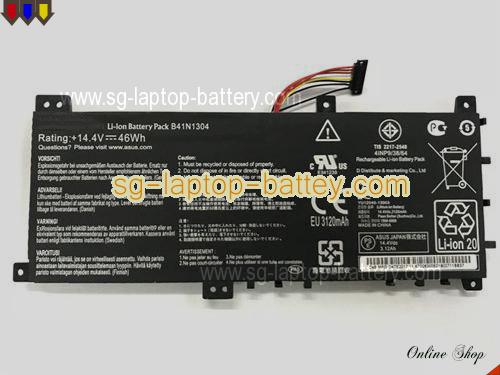 Genuine ASUS K451LB-WX049 Battery For laptop 3194mAh, 46Wh , 14.4V, Black , Li-ion