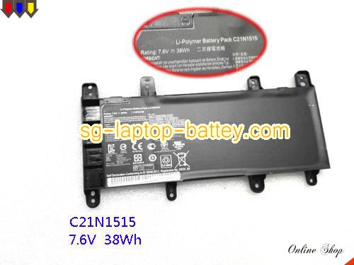 Genuine ASUS K756UJ-TY016T Battery For laptop 4840mAh, 38Wh , 7.6V, Black , Li-ion