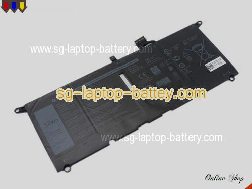 Genuine DELL XPS 13 9370-BNX37028 Battery For laptop 6500mAh, 52Wh , 7.6V, Black , Li-Polymer