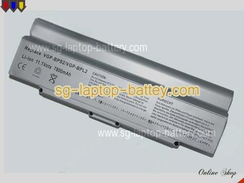 SONY VAIO VGN-FE11H Replacement Battery 6600mAh 11.1V Silver Li-ion