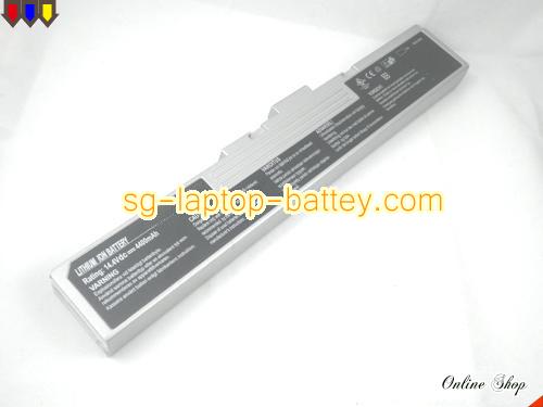 MSI MegaBook M635 Replacement Battery 4400mAh 14.4V Silver Li-ion