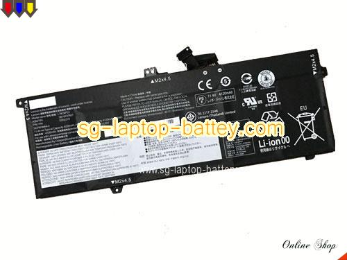 Genuine LENOVO THINKPAD X13 20T20007UE Battery For laptop 4220mAh, 48Wh , 11.4V, Black , Li-Polymer