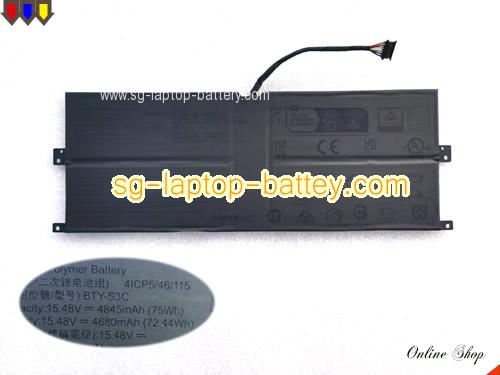 MSI BTY-S3C Battery 4845mAh, 75Wh  15.48V Black Li-Polymer