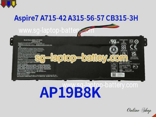 Genuine ACER Aspire 3 A314-22-R8AX Battery For laptop 3831mAh, 43Wh , 11.25V, Black , Li-Polymer