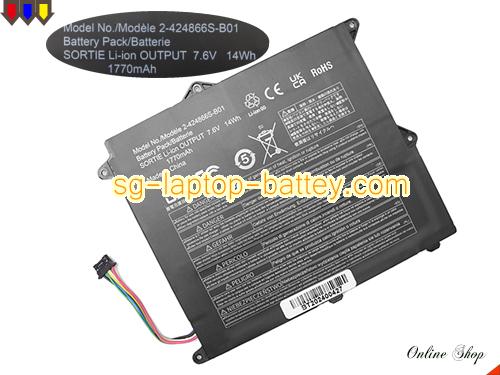 PANASONIC 2-424866S-B01 Battery 1770mAh, 14Wh  7.6V Black Li-ion