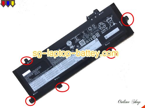 Genuine LENOVO ThinkPad P16s Gen 1(Intel)21BT008CRA Battery For laptop 3392mAh, 52.5Wh , 15.48V, Black , Li-ion