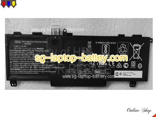 Genuine HP Victus 15-fa0029tx Battery For laptop 4323mAh, 52.5Wh , 11.55V, Black , Li-Polymer