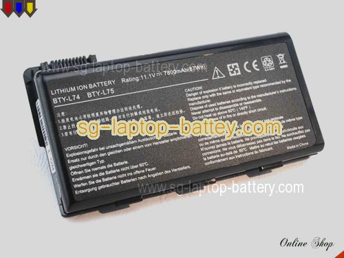 MSI CX600X Replacement Battery 7800mAh 11.1V Black Li-ion