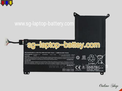 COLORFUL NP50BAT-4-73 Battery 4600mAh, 73Wh  15.4V Black Li-Polymer