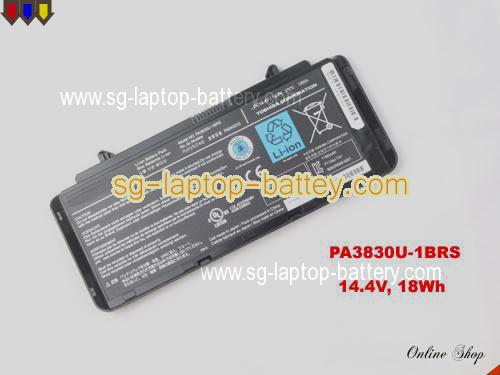 Genuine TOSHIBA Libretto W105 Battery For laptop 1180mAh, 18Wh , 14.4V, Black , Li-ion