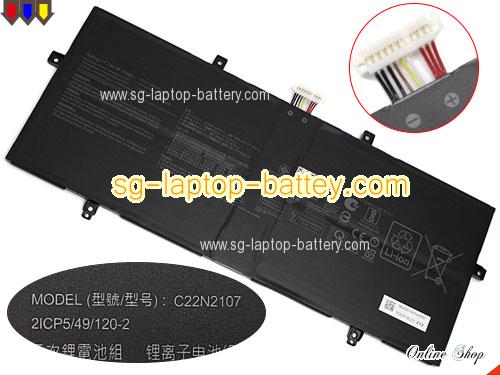 Genuine ASUS Zenbook 14 OLED Q409ZA Battery For laptop 9690mAh, 75Wh , 7.74V, Black , Li-Polymer