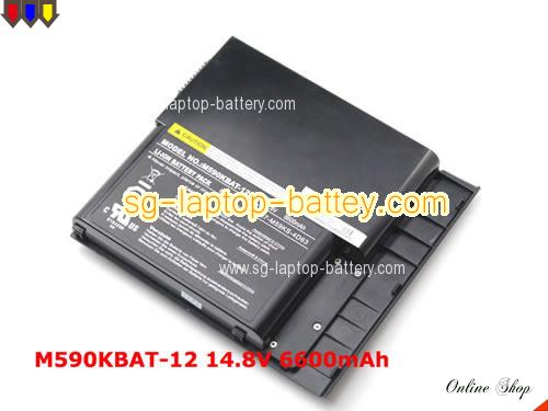 Genuine CLEVO M59 Battery For laptop 6600mAh, 14.8V, Black , Li-ion