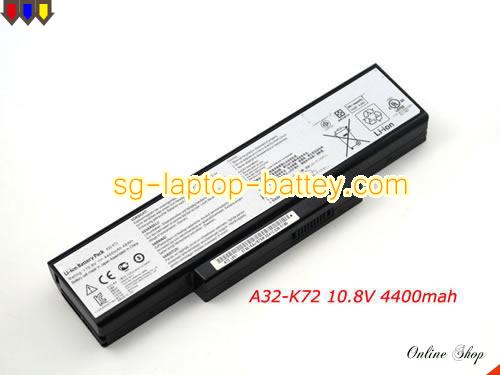 Genuine ASUS X72DR Battery For laptop 4400mAh, 48Wh , 10.8V, Black , Li-ion